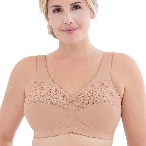 Glamorise Cotton Blend Support Bra 44J NWOT - Picture 1 of 9